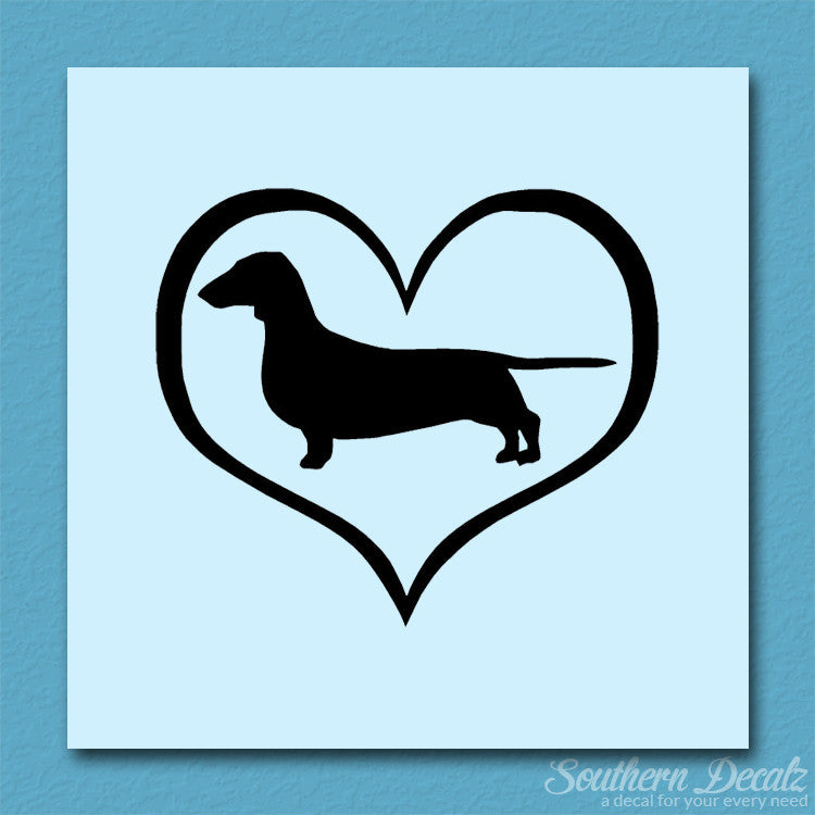 Dachshund Dog Heart Love