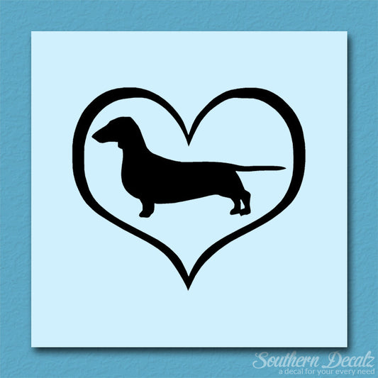 Dachshund Dog Heart Love