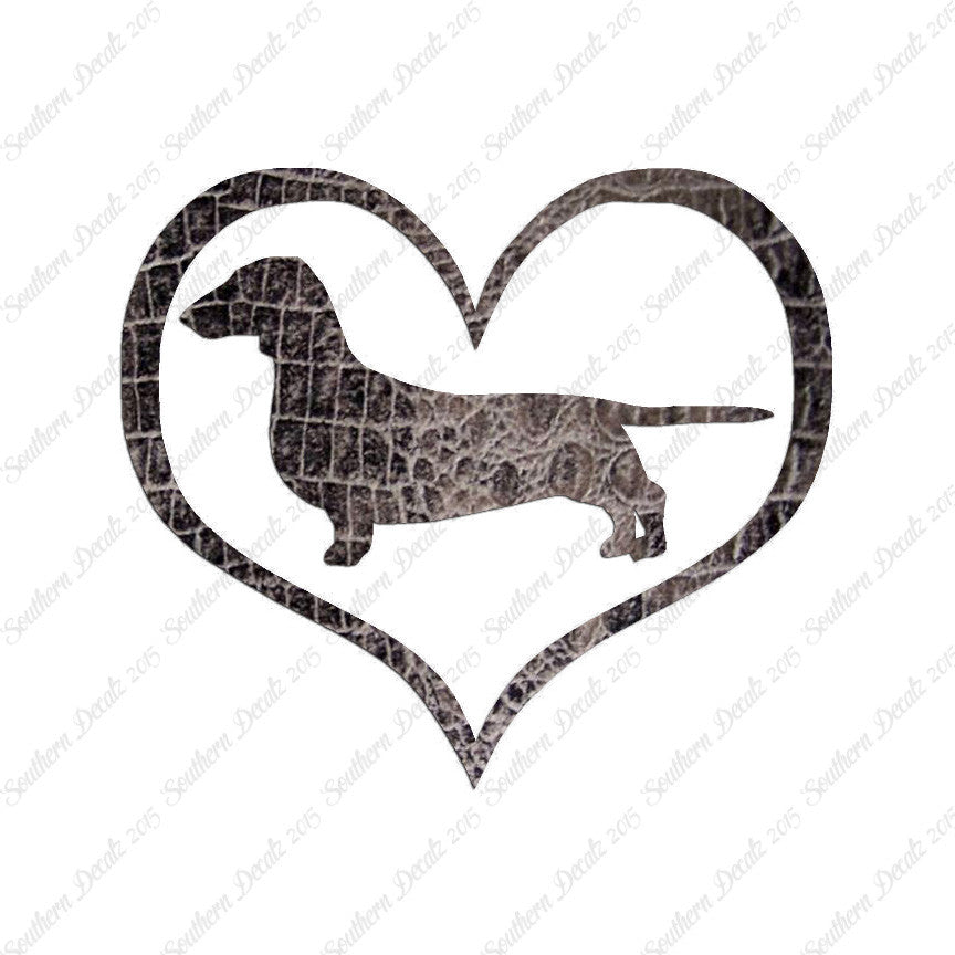 Dachshund Dog Heart Love