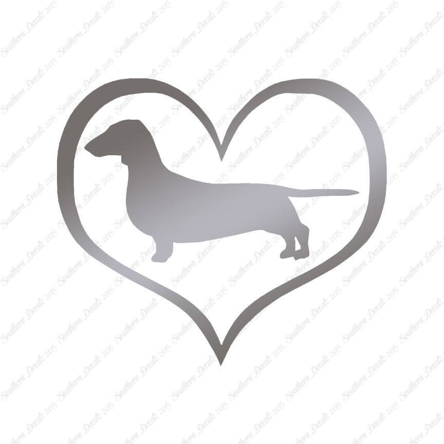 Dachshund Dog Heart Love