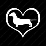 Dachshund Dog Heart Love