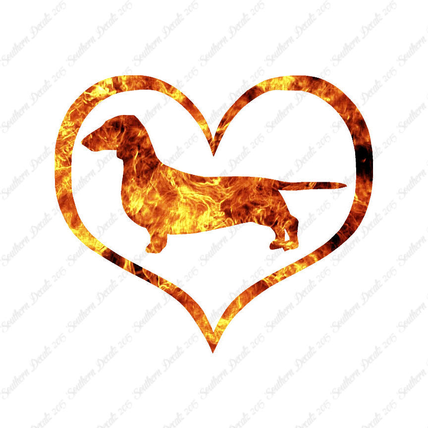 Dachshund Dog Heart Love