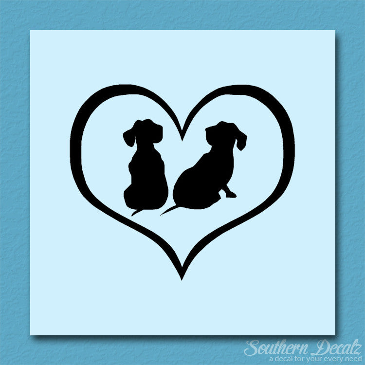 Dachshund Puppies Heart