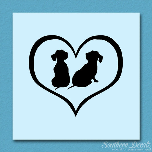 Dachshund Puppies Heart