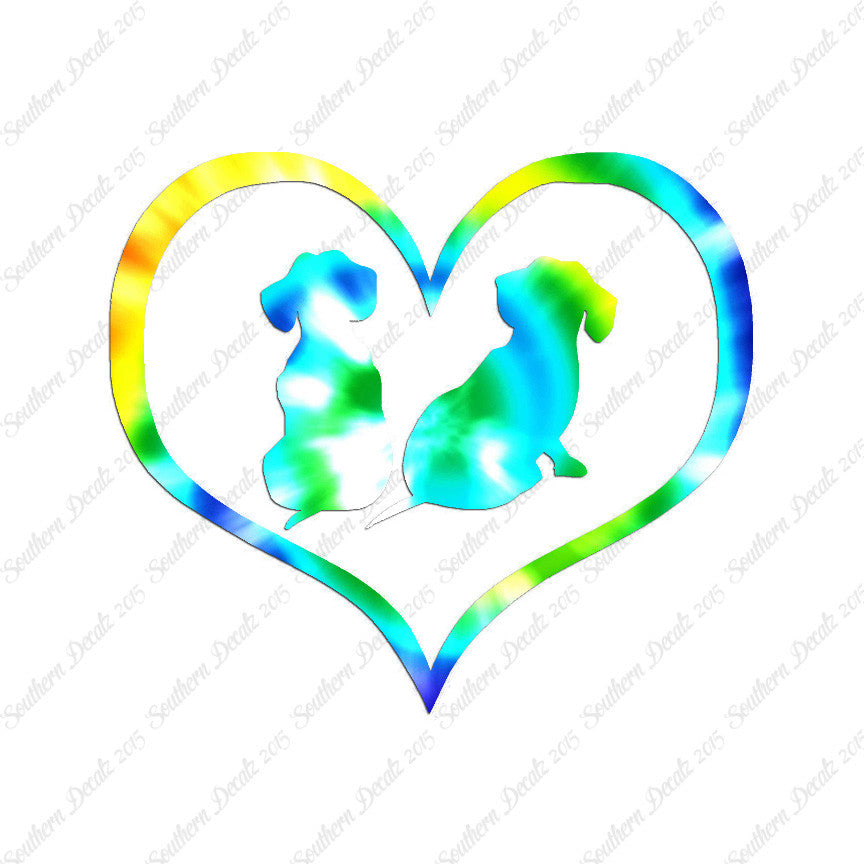 Dachshund Puppies Heart