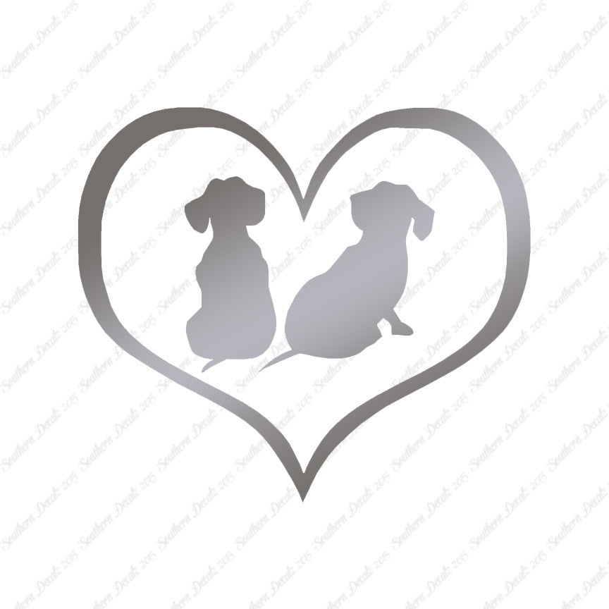 Dachshund Puppies Heart