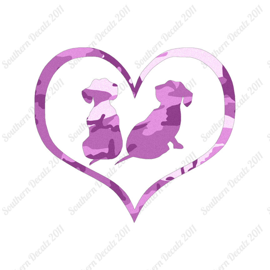 Dachshund Puppies Heart