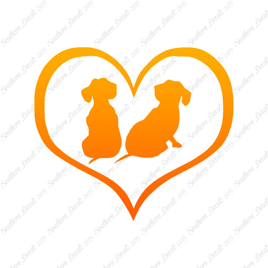 Dachshund Puppies Heart