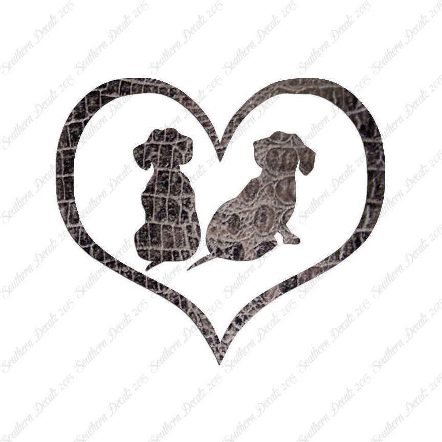 Dachshund Puppies Heart