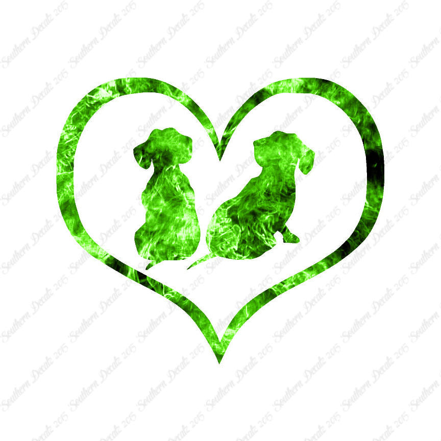 Dachshund Puppies Heart