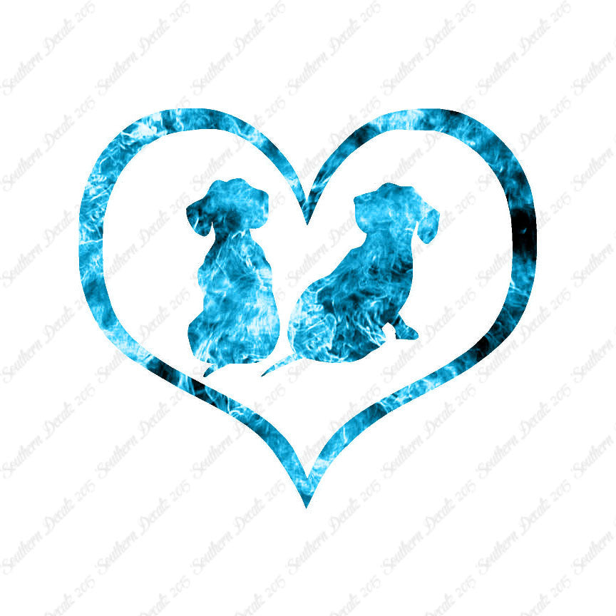 Dachshund Puppies Heart