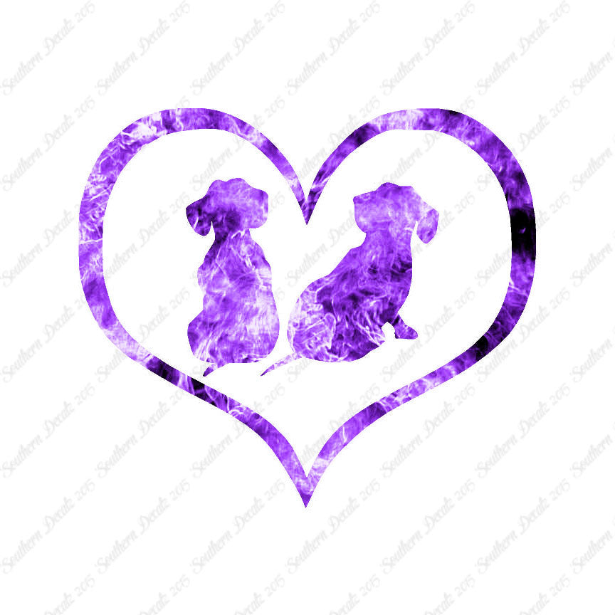 Dachshund Puppies Heart