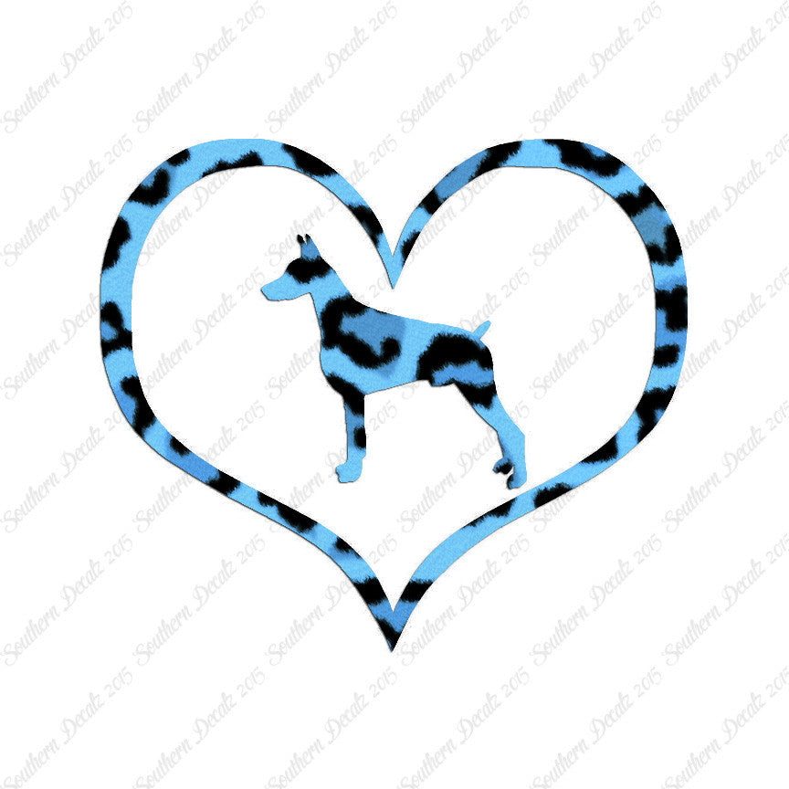 Doberman Dog Heart Love