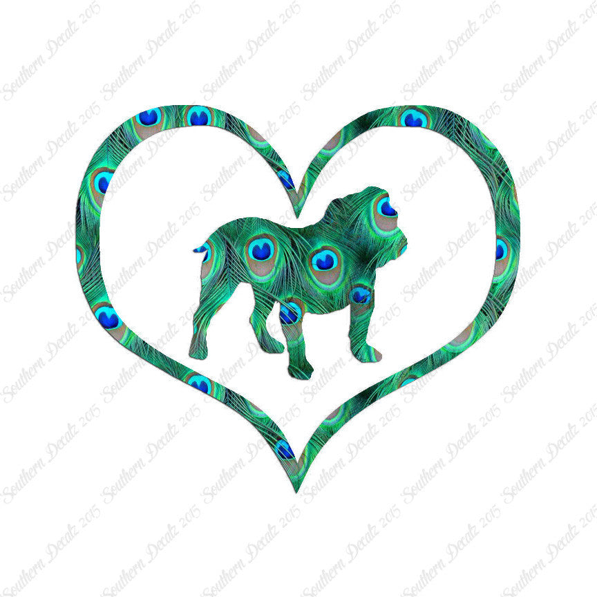 English Bulldog Dog Heart Love