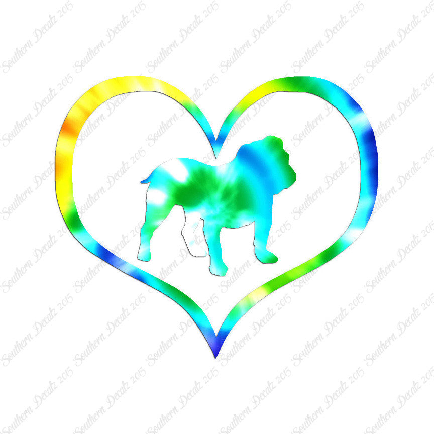English Bulldog Dog Heart Love