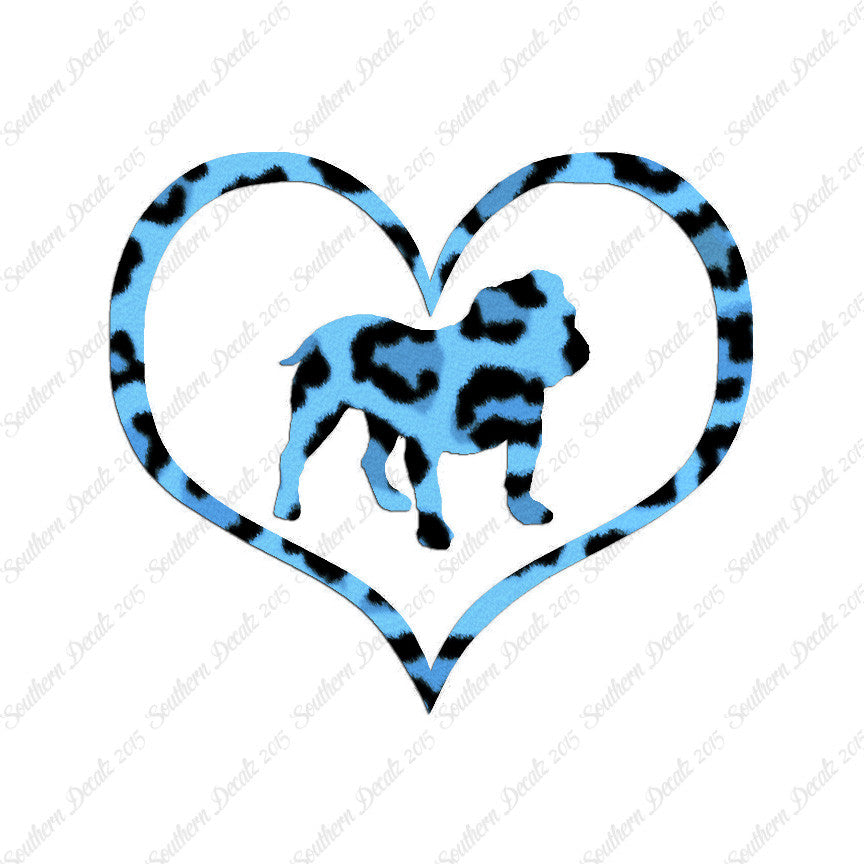 English Bulldog Dog Heart Love