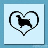 English Cocker Spaniel Dog Heart Love