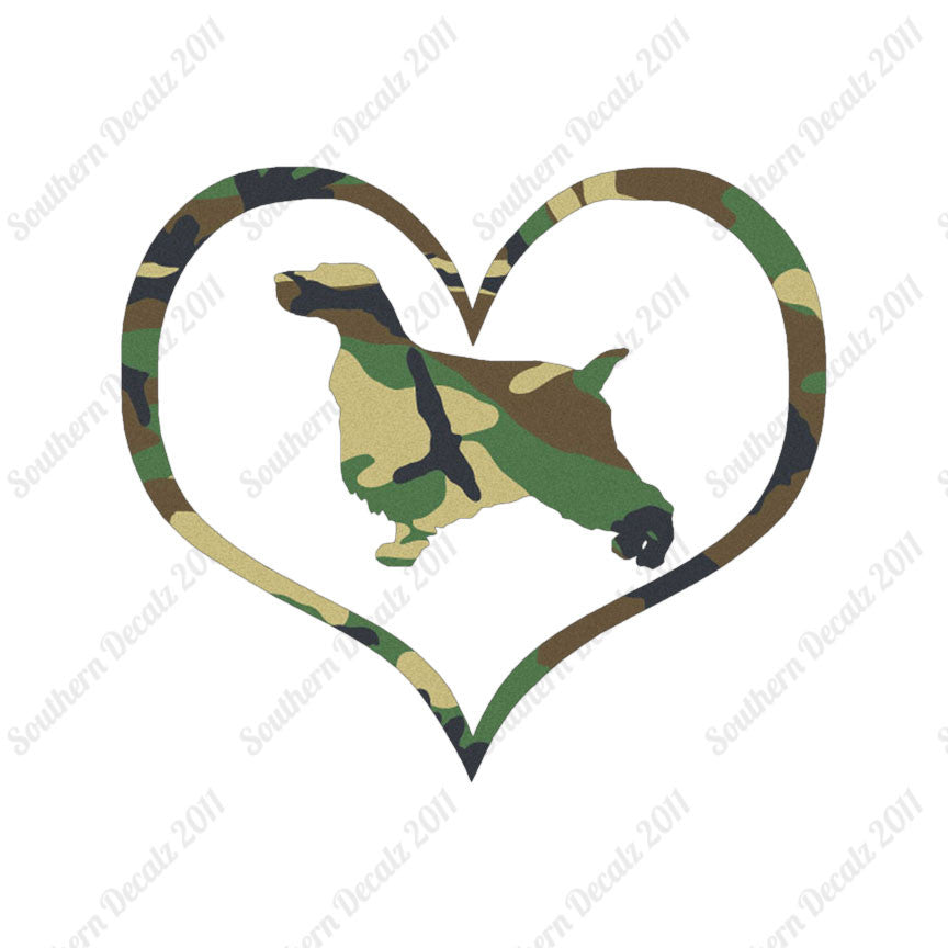 English Cocker Spaniel Dog Heart Love