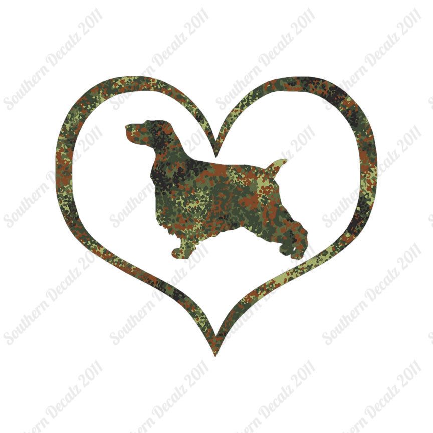English Cocker Spaniel Dog Heart Love
