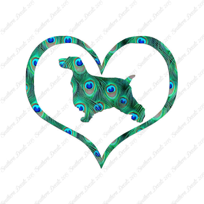English Cocker Spaniel Dog Heart Love