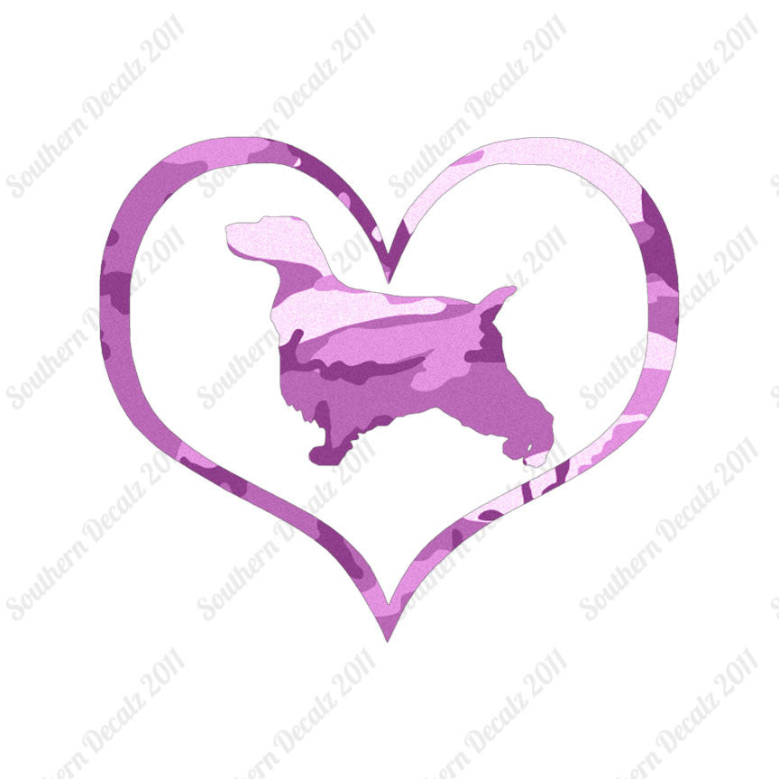 English Cocker Spaniel Dog Heart Love