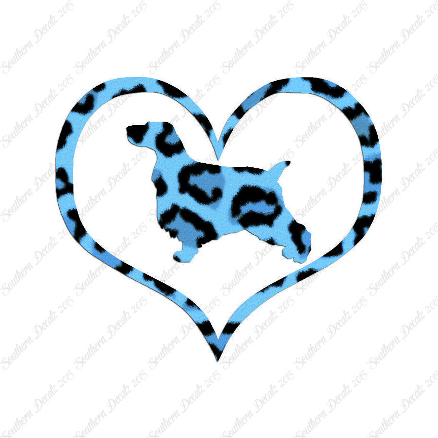 English Cocker Spaniel Dog Heart Love
