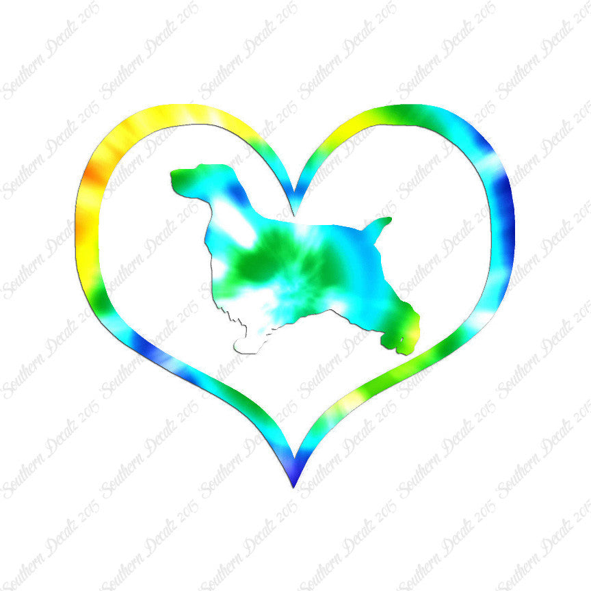 English Cocker Spaniel Dog Heart Love