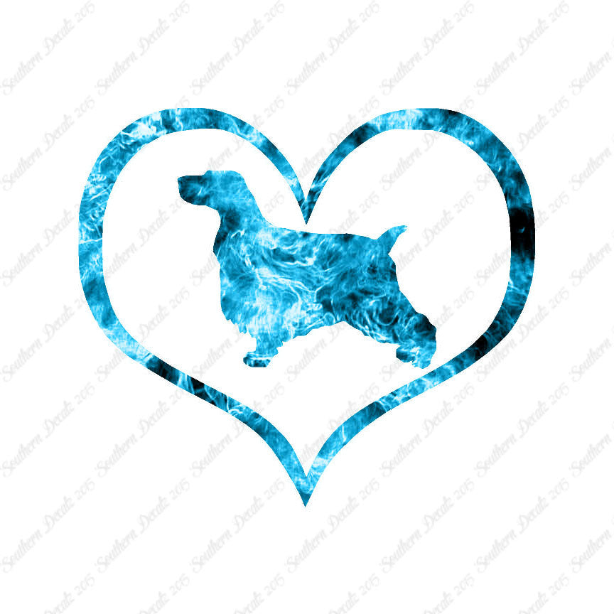 English Cocker Spaniel Dog Heart Love