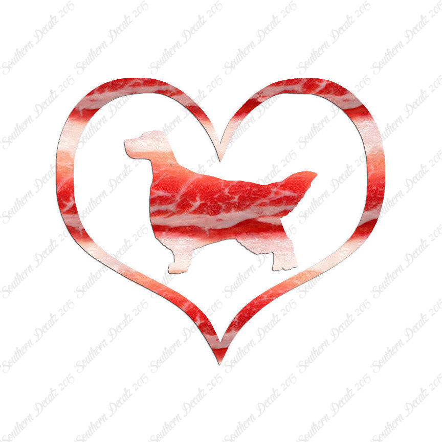 English Setter Dog Heart Love