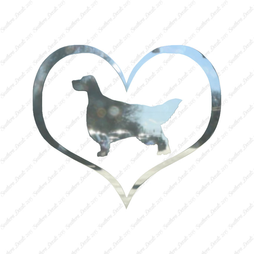 English Setter Dog Heart Love