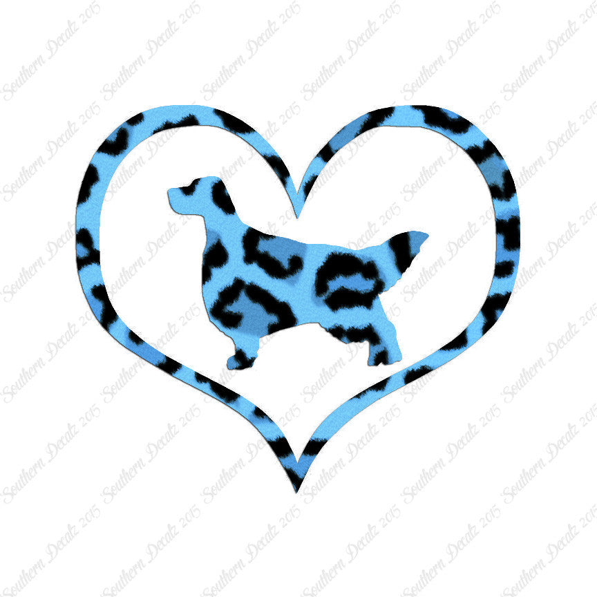 English Setter Dog Heart Love