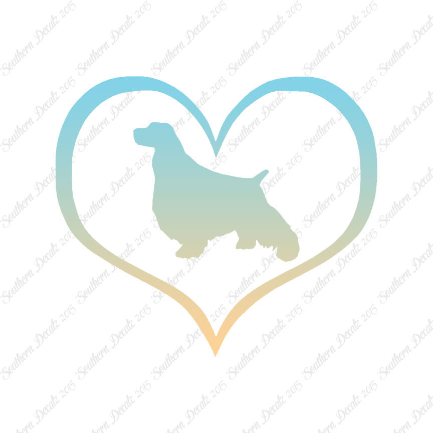 English Springer Spaniel Dog Heart Love