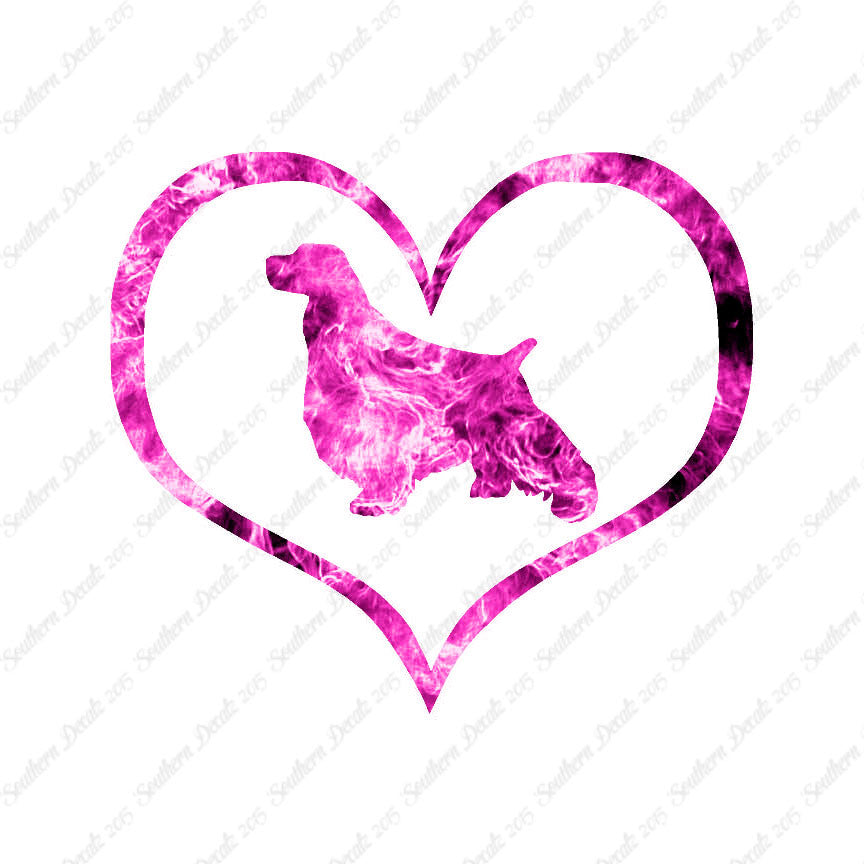 English Springer Spaniel Dog Heart Love