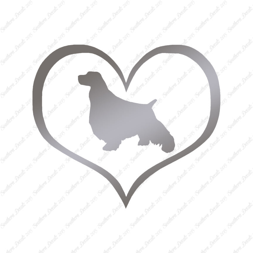 English Springer Spaniel Dog Heart Love