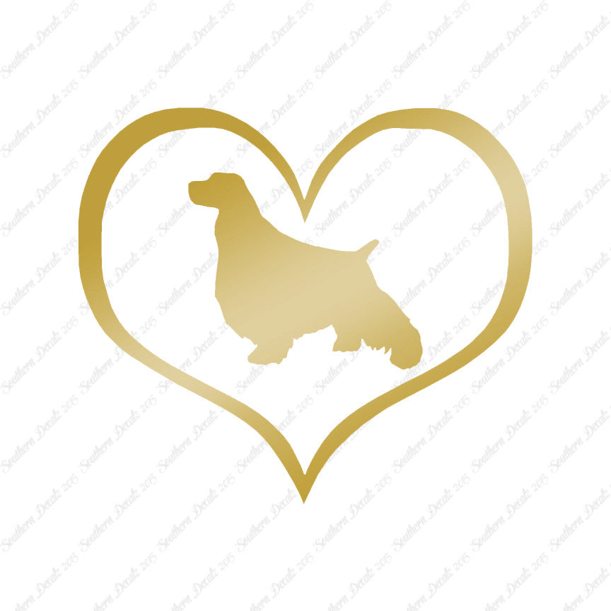 English Springer Spaniel Dog Heart Love