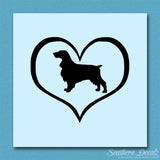 Field Spaniel Dog Heart Love