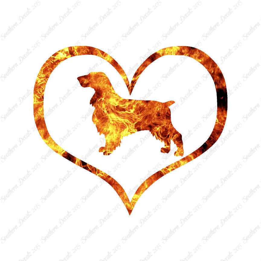 Field Spaniel Dog Heart Love