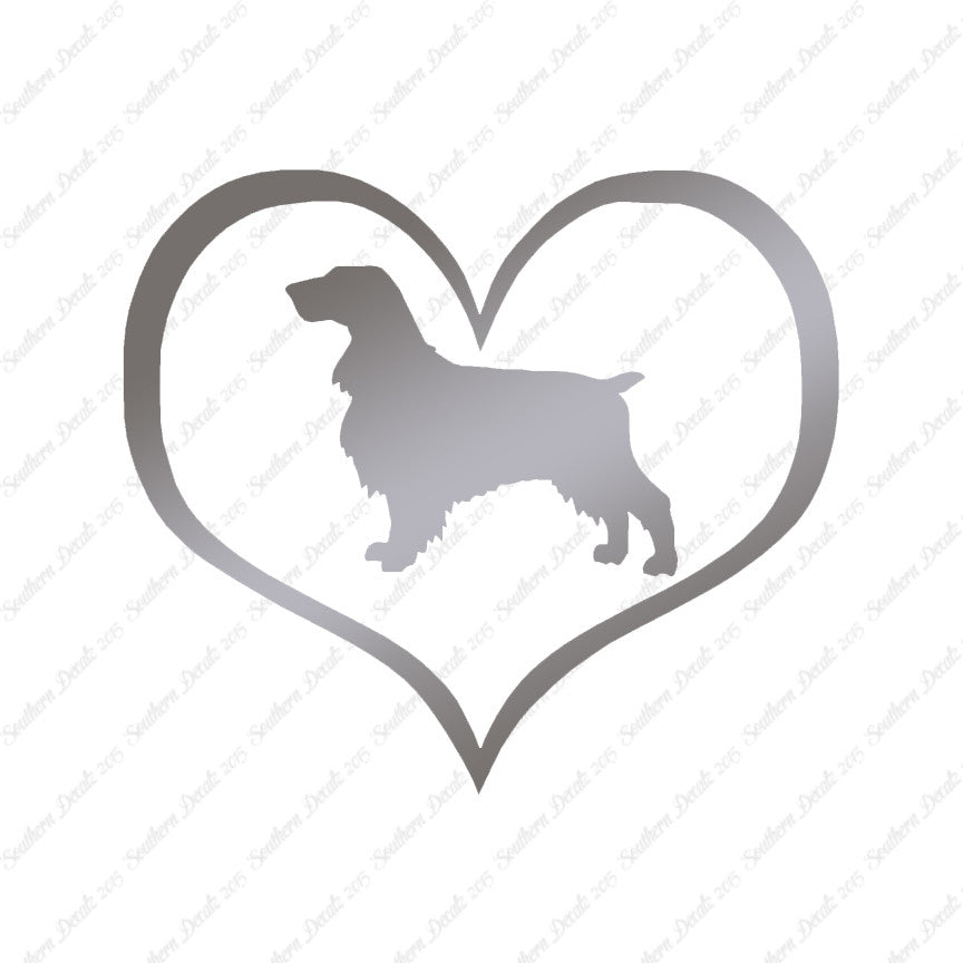 Field Spaniel Dog Heart Love