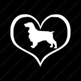 Field Spaniel Dog Heart Love