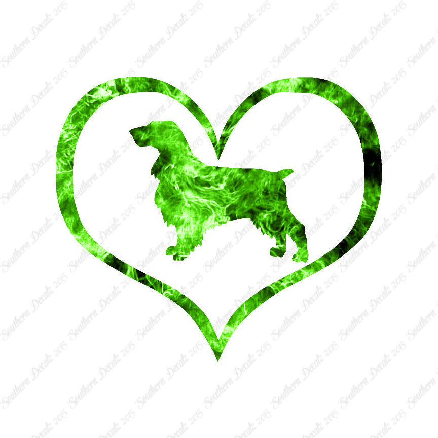 Field Spaniel Dog Heart Love