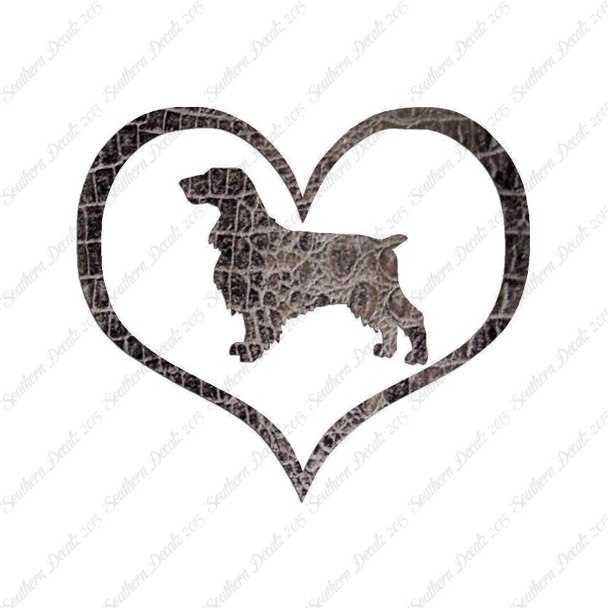 Field Spaniel Dog Heart Love