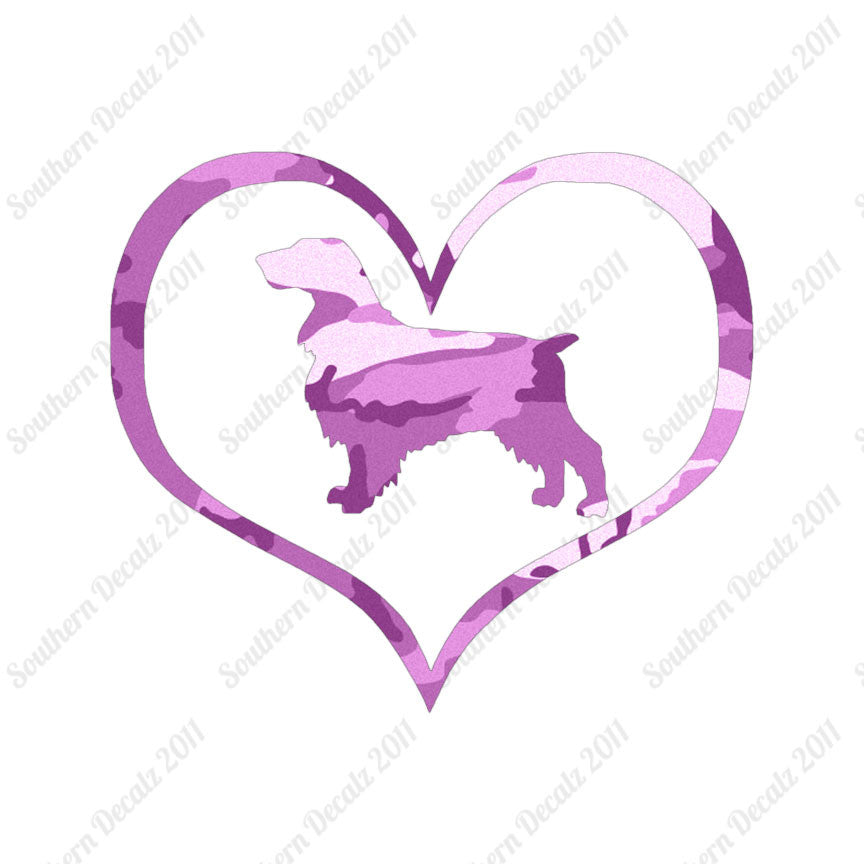 Field Spaniel Dog Heart Love