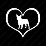 French Bulldog Dog Heart Love