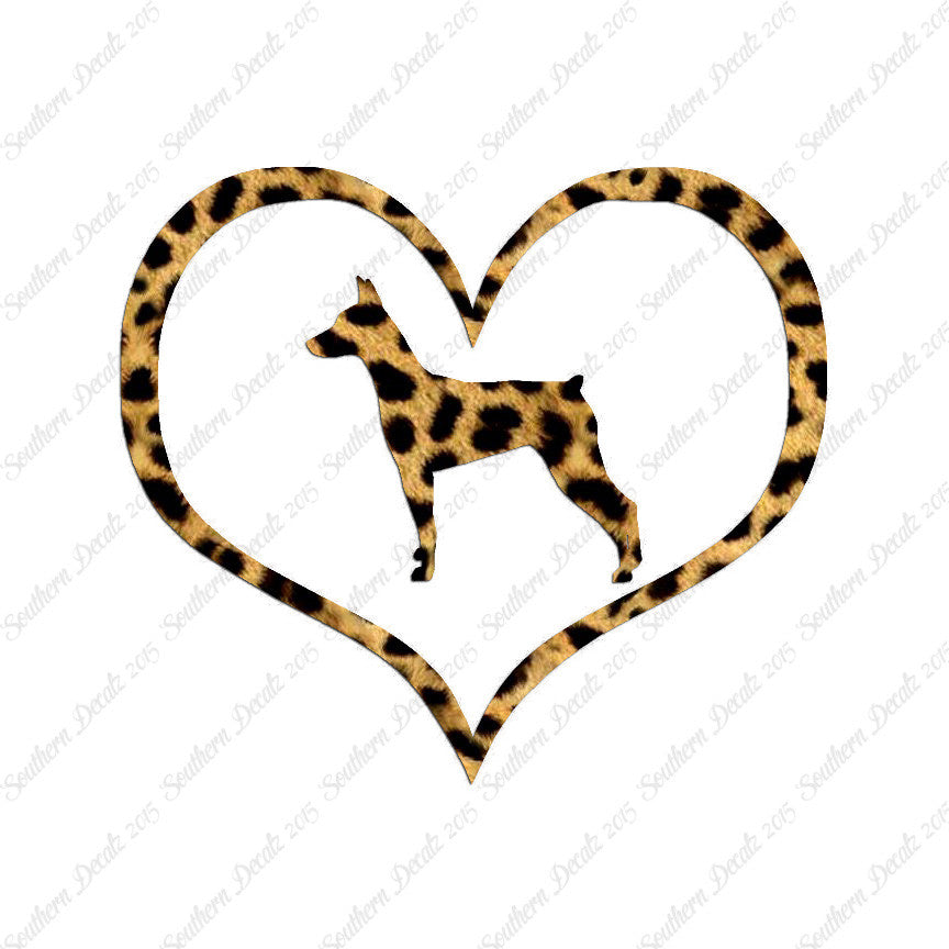 German Pinscher Dog Heart Love