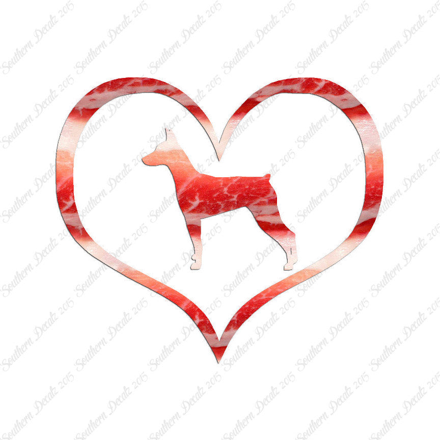 German Pinscher Dog Heart Love