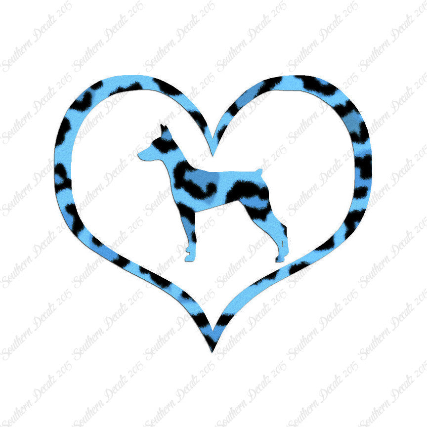 German Pinscher Dog Heart Love