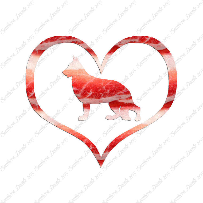 German Shepherd Dog Heart Love