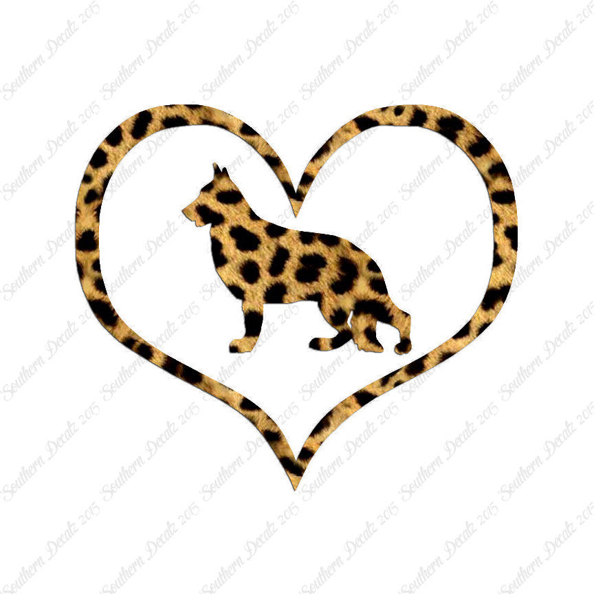 German Shepherd Dog Heart Love