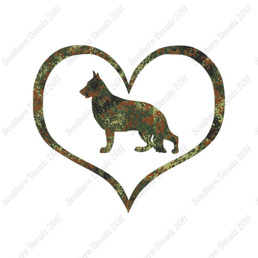 German Shepherd Dog Heart Love