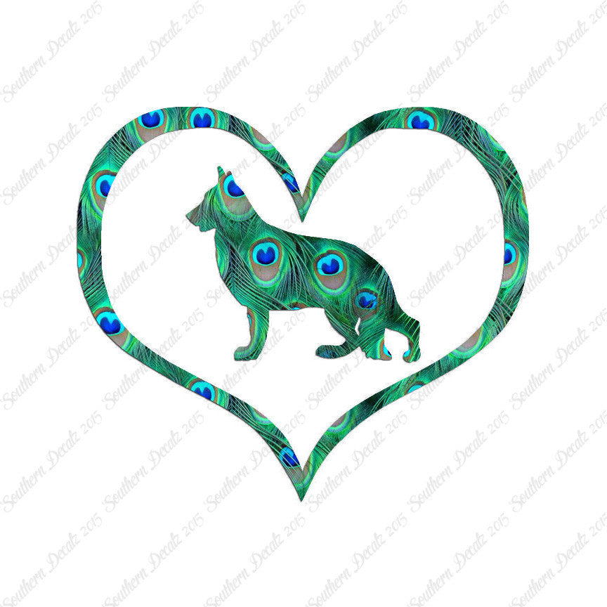 German Shepherd Dog Heart Love